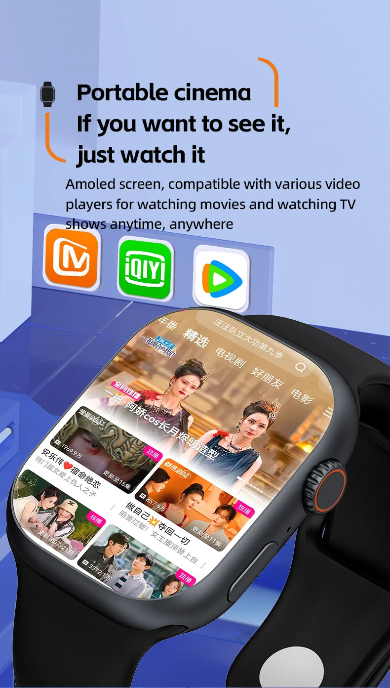 CD99 Smart Watch 8GB RAM AMOLED Wifi ROM GPS 128GB Position APP Download Bluetooth Men Women Cellular Card Version Smartwatch
