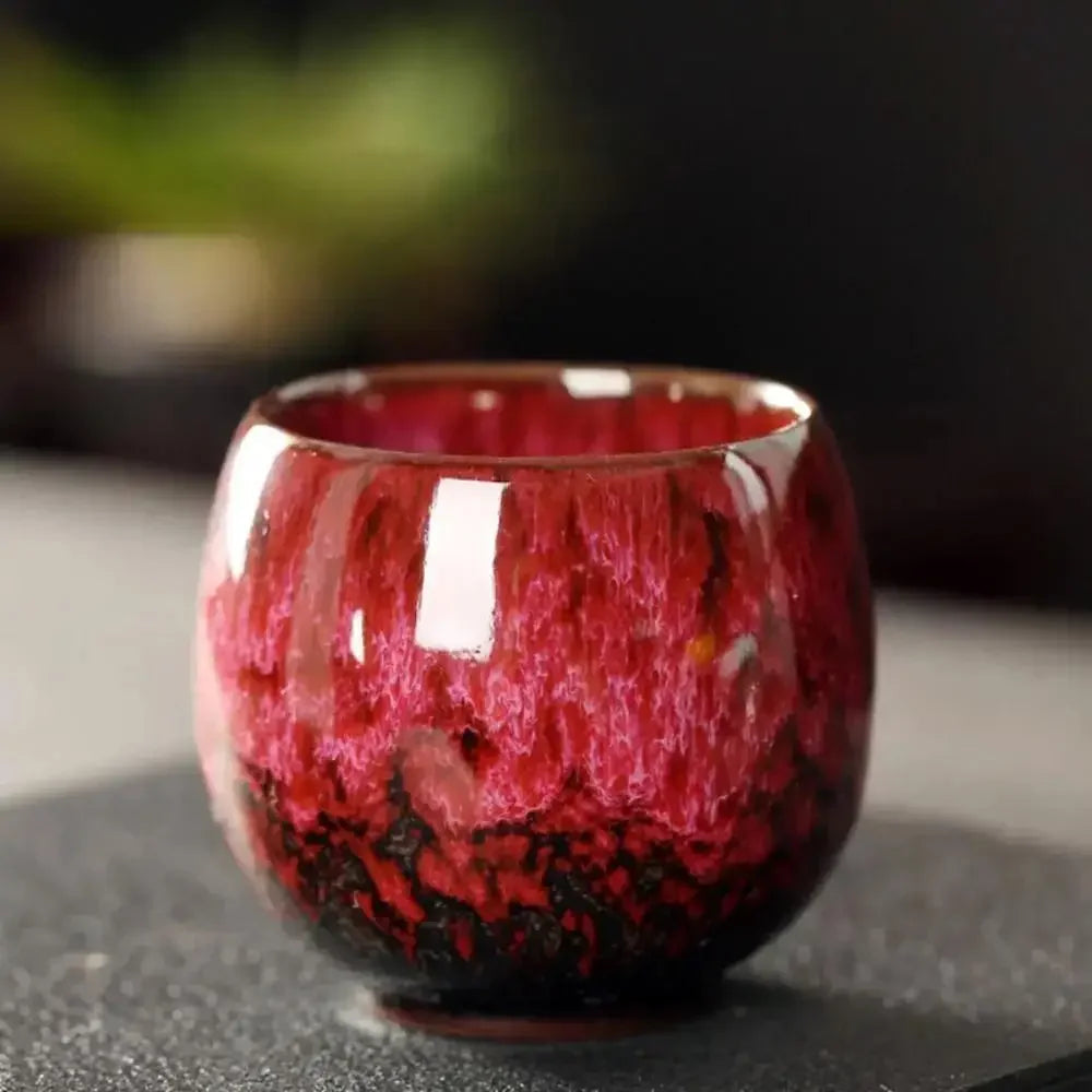 1/5pc Colorful Reactive Glaze Ceramic Coffee Mug 170ml Ceramic Espresso Tea Cup Home Office Lacquered Water Cups Drinkware