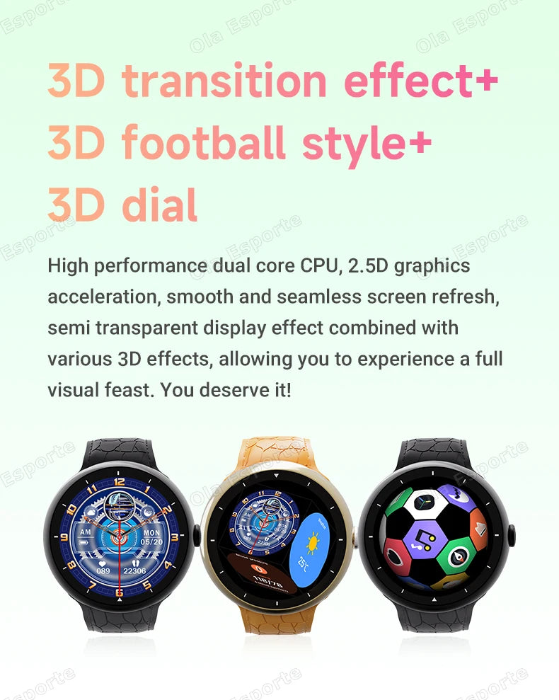 7 in 1 Strap Smart Watch Sports Watch Men Women AMOLED Screen GPS Bluetooth Calls Waterproof SmartWatch for Android IOS 2025 New