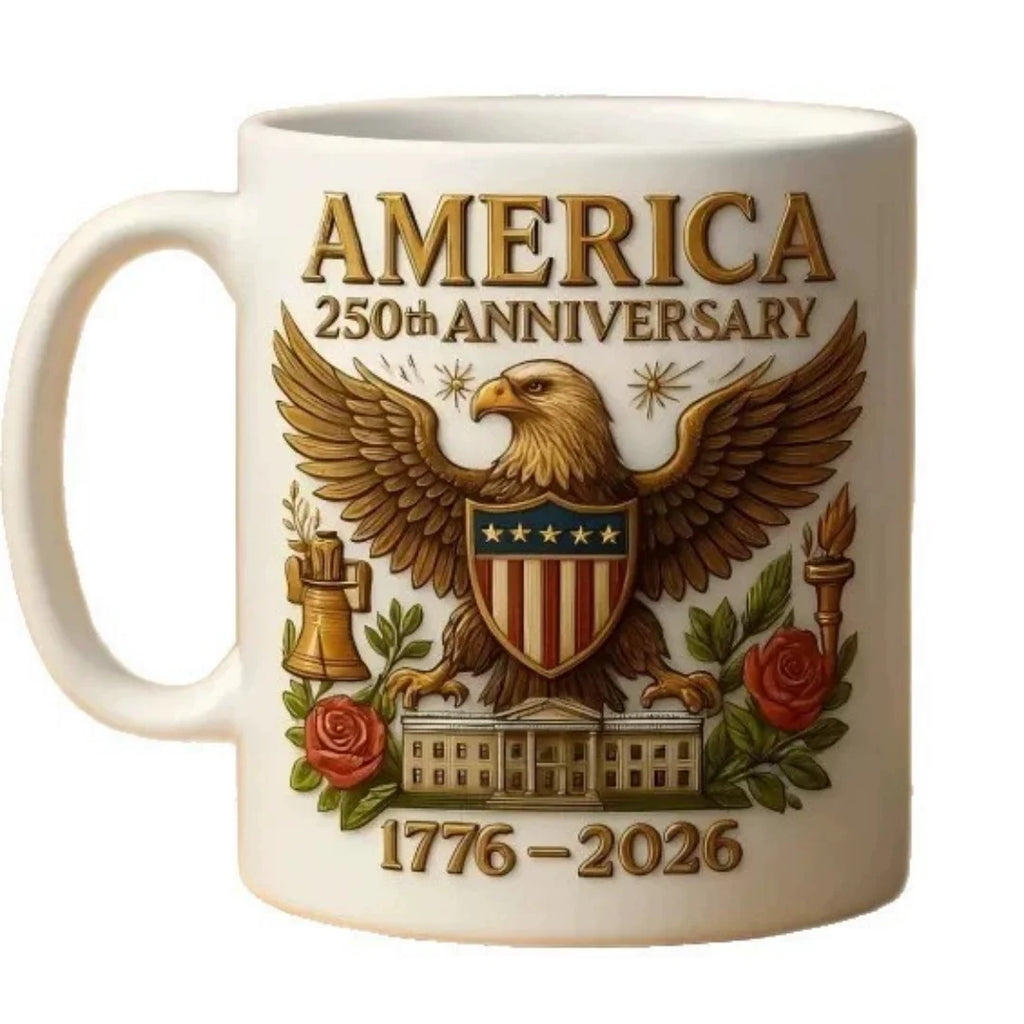 America'S 250th Anniversary Mug Ceramic Water Cup Multi-Purpose Tea Milk Coffee Cup Party Beer Mug Usa 250th Anniversary