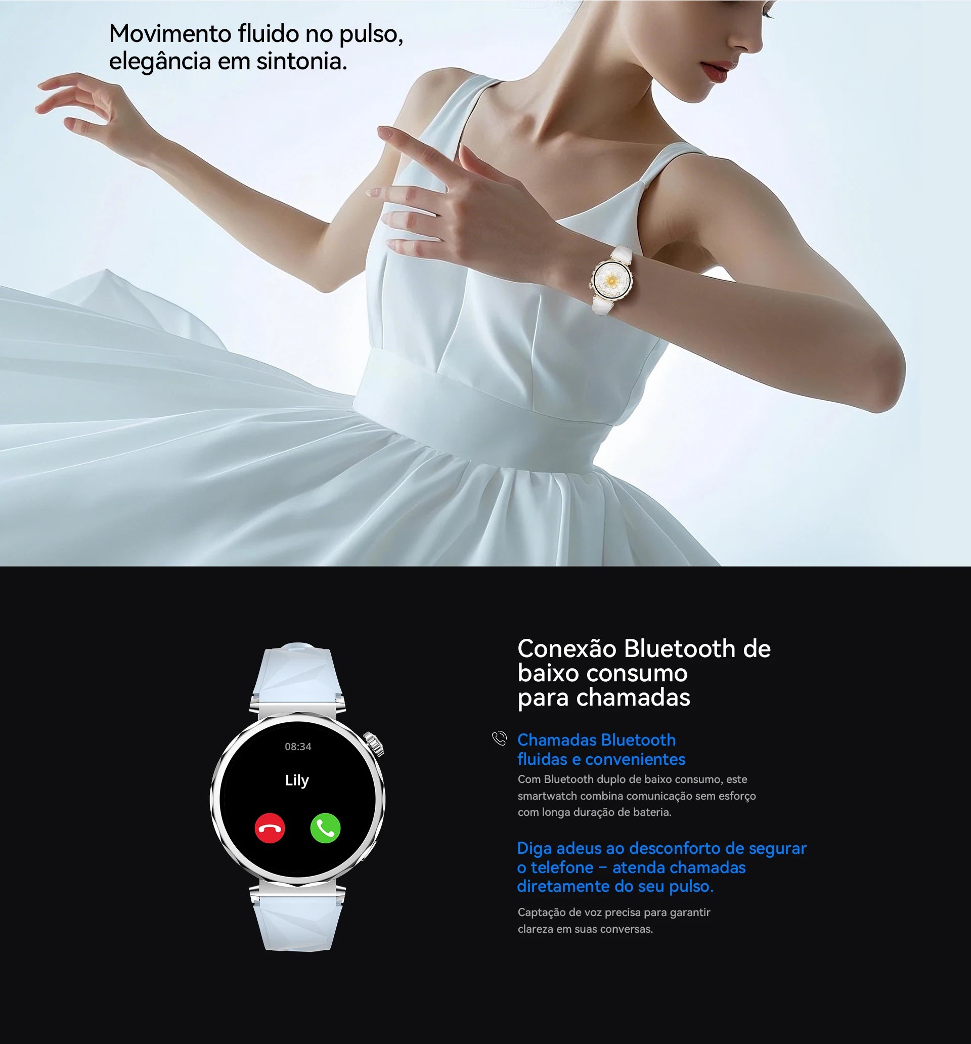 AURAIF ELLA 4: Women's Smart Watch with Multiple Sports Modes, Bluetooth Calls and Customizable Dials