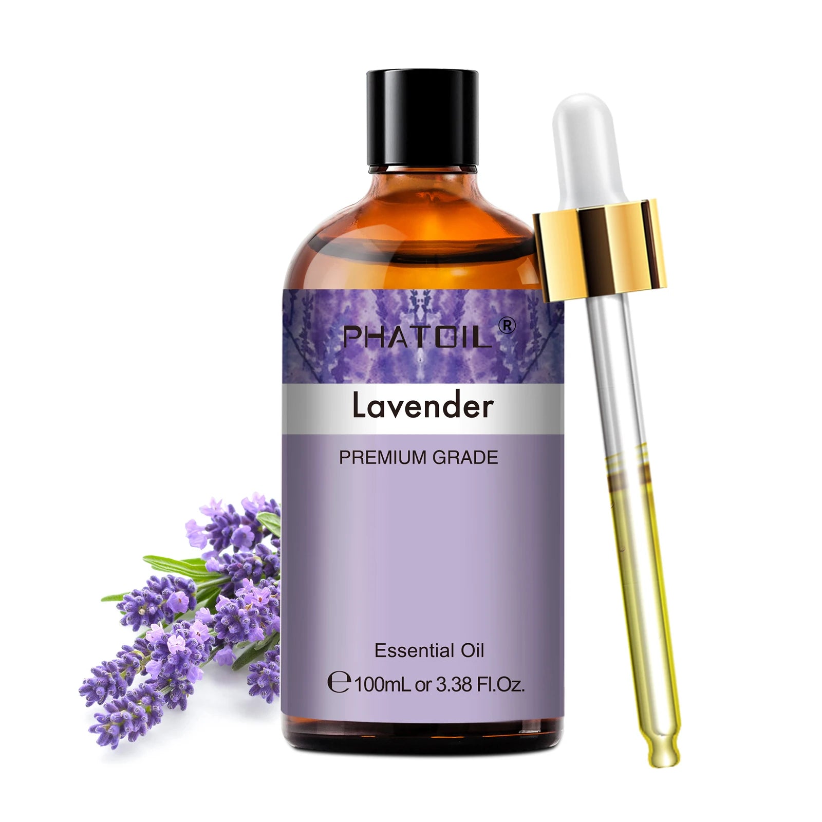 PHATOIL 100ml Pure Essential Oil Rose Lemon Vanilla Lavender Eucalyptus Aromatherapy Essential Oils For Diffuser Candle Making
