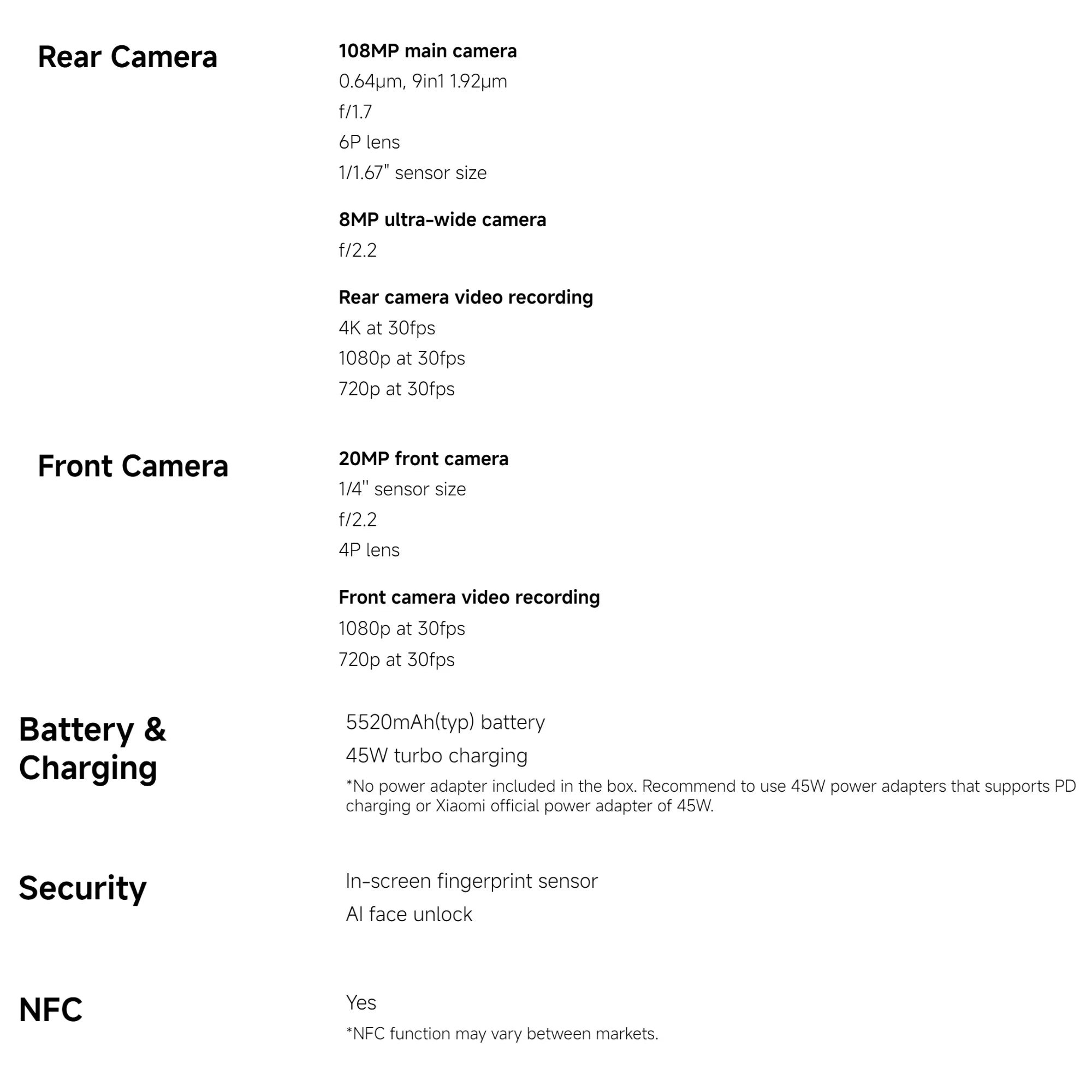 Xiaomi Redmi Note 15 5G 8+256GB Global Version Snapdragon® 6 Gen 3 Mobile Platform 6.77" 120Hz Display 108MP Camera 5520mAh 45W