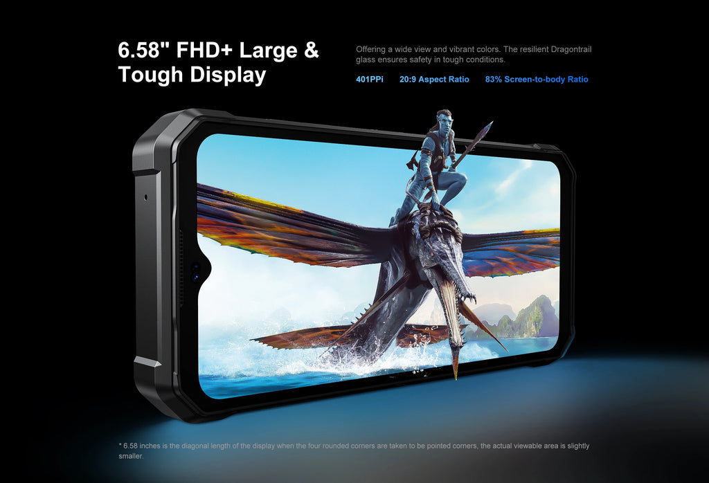 FOSSIBOT F106 PRO MTK G85 4G Android 14 15GB(8+7GB Extended) 256GB ROM Rugged Smartphone 12000mAh Battery 48MP Camera NFC