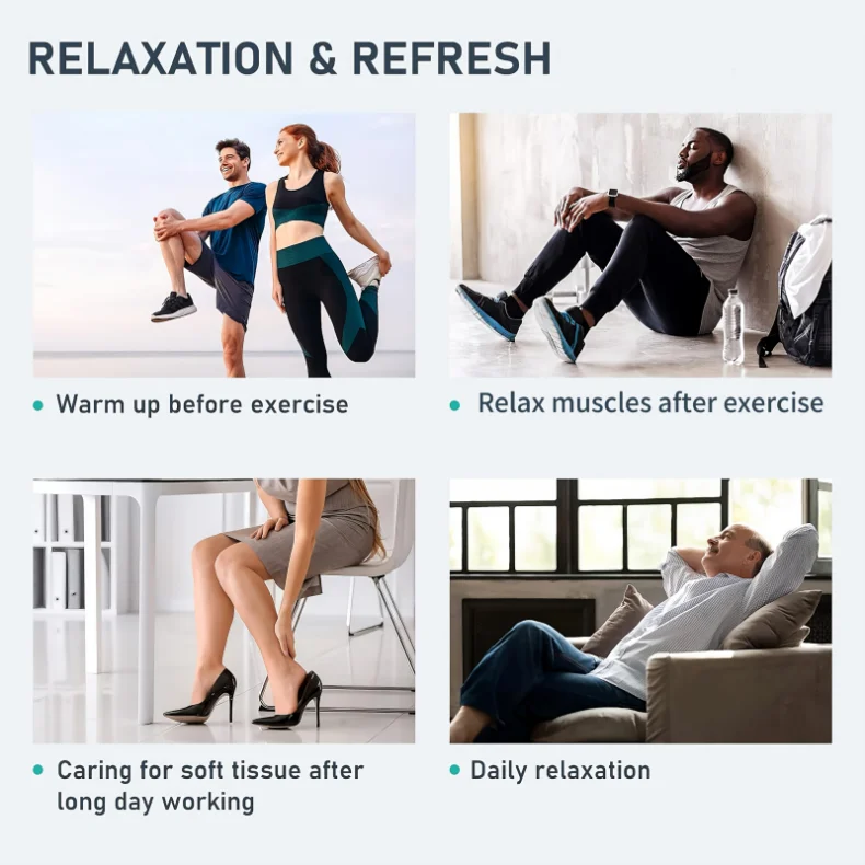 JinKairui Electric Pneumatic Leg Massager Extended Version for Deep Relaxation of Thighs, Calves and Feet with Remote Control
