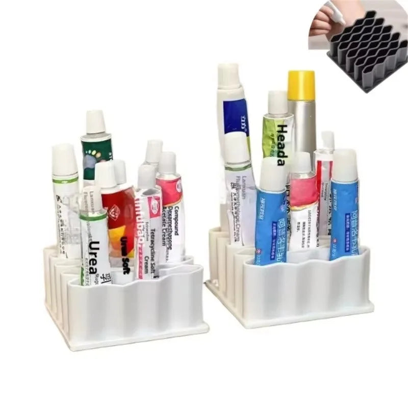 32 Slots Ointments Stand Multi-Compartment Medicine Storage Holder For Small Items Multi-purpose Cosmetics/Pen Storage Rack
