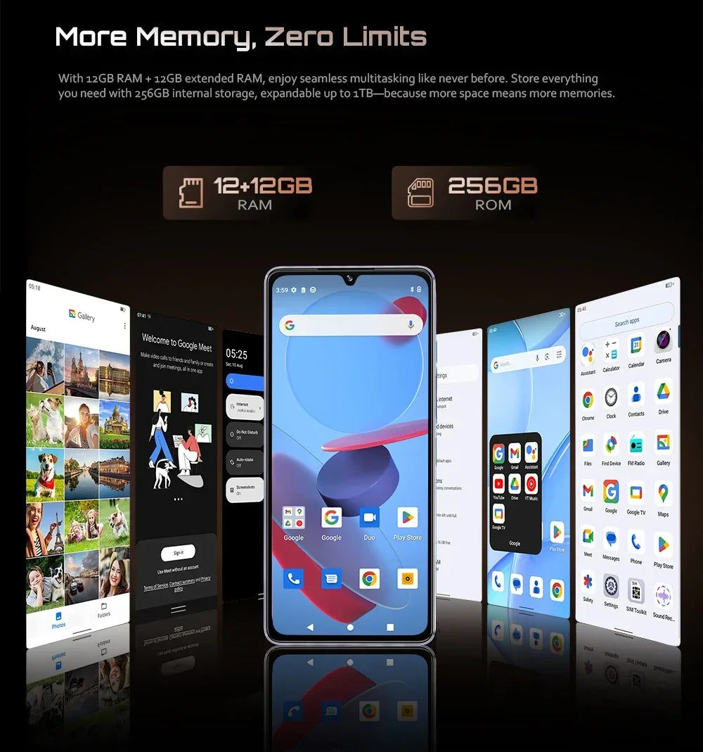 [Ship From UK] Cubot P90 Android 15 Smartphone 24GB(12+12) RAM 256GB ROM 6.88" 120Hz 64MP+16MP 5100mAh NFC Cellphones