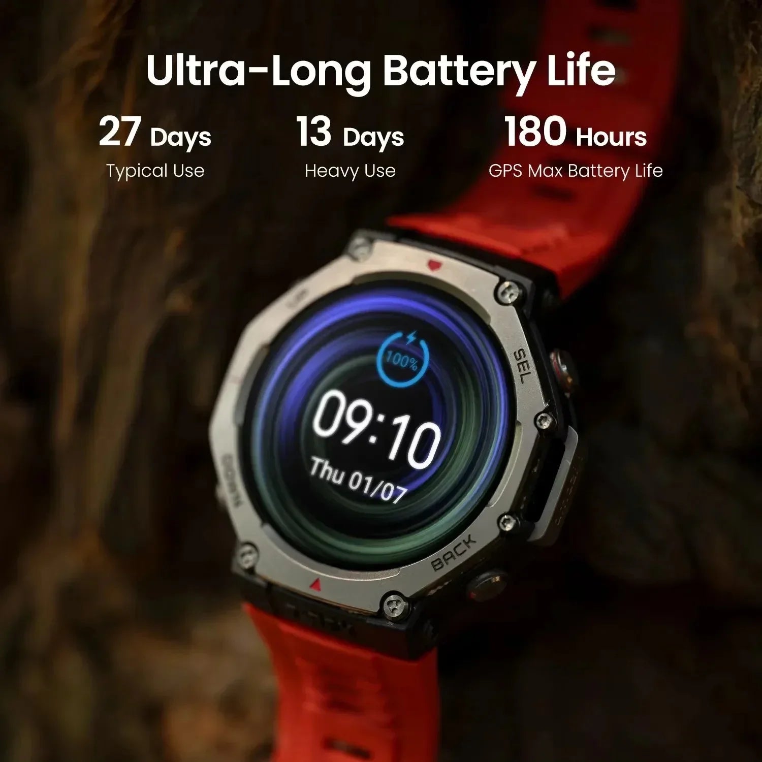 Original T-Rex 3 2025 For Amazfit Military gps smartwatc Built-in Compass Altimeter 10ATM Waterproof Sports Smartwatch Men Women