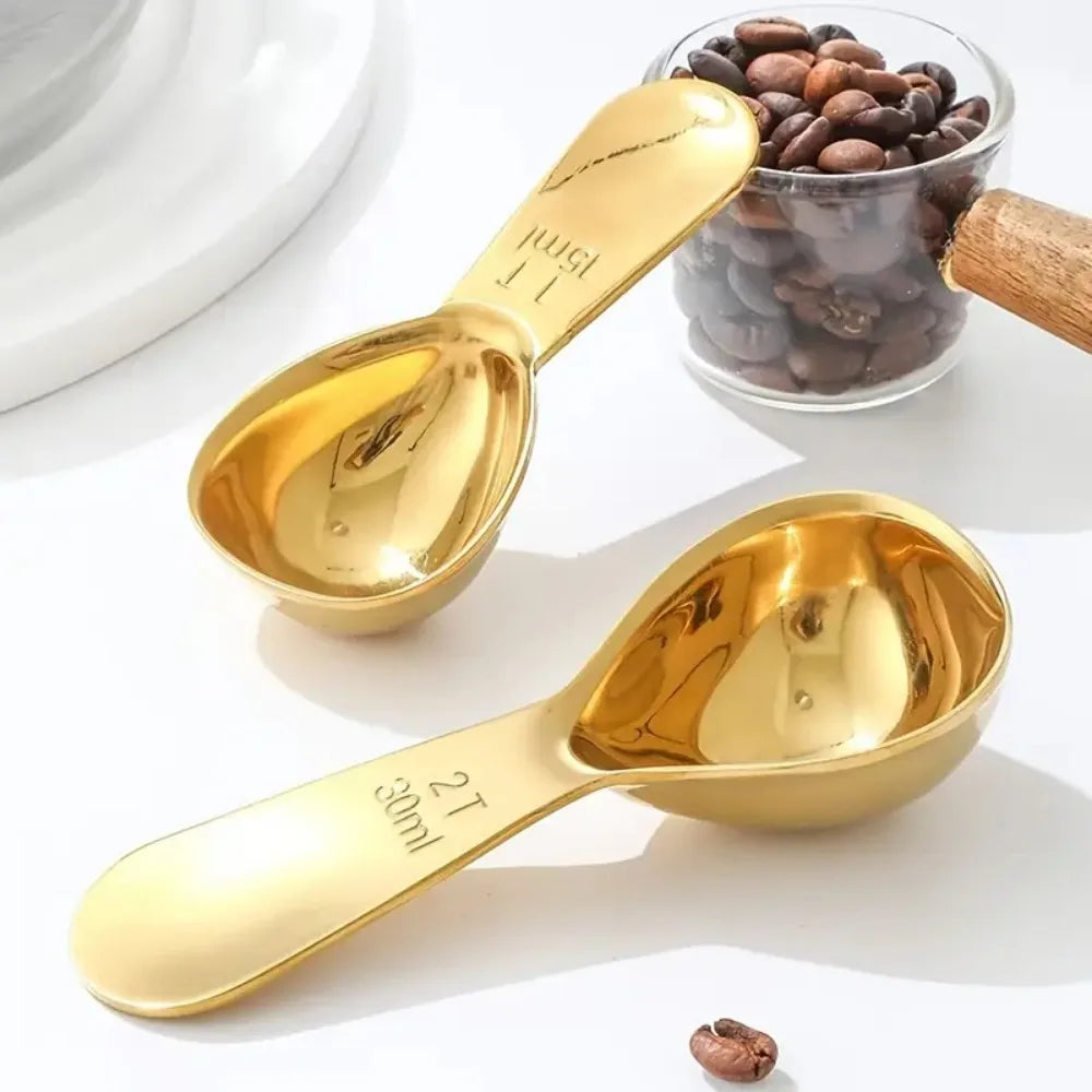 Stainless Steel Coffee Scoop, Coffee Scoops Short Handle, Tablespoon Measuring Spoons, for Coffee, Tea, Sugar, Kitchen Tool