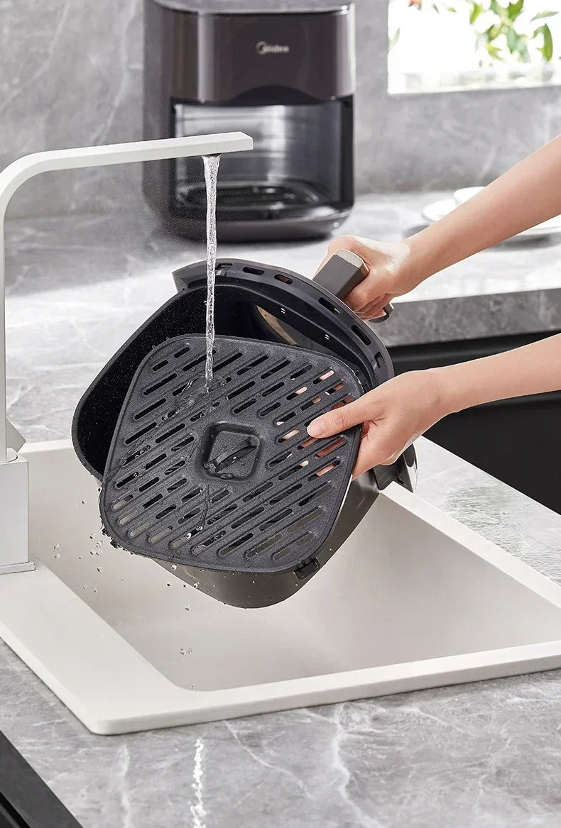 Bake Air Fryer: New Home Multifunctional. Large Capacity Integrated Automatic Visual Electric Oven Fritadeira Eletrica Air Fryer