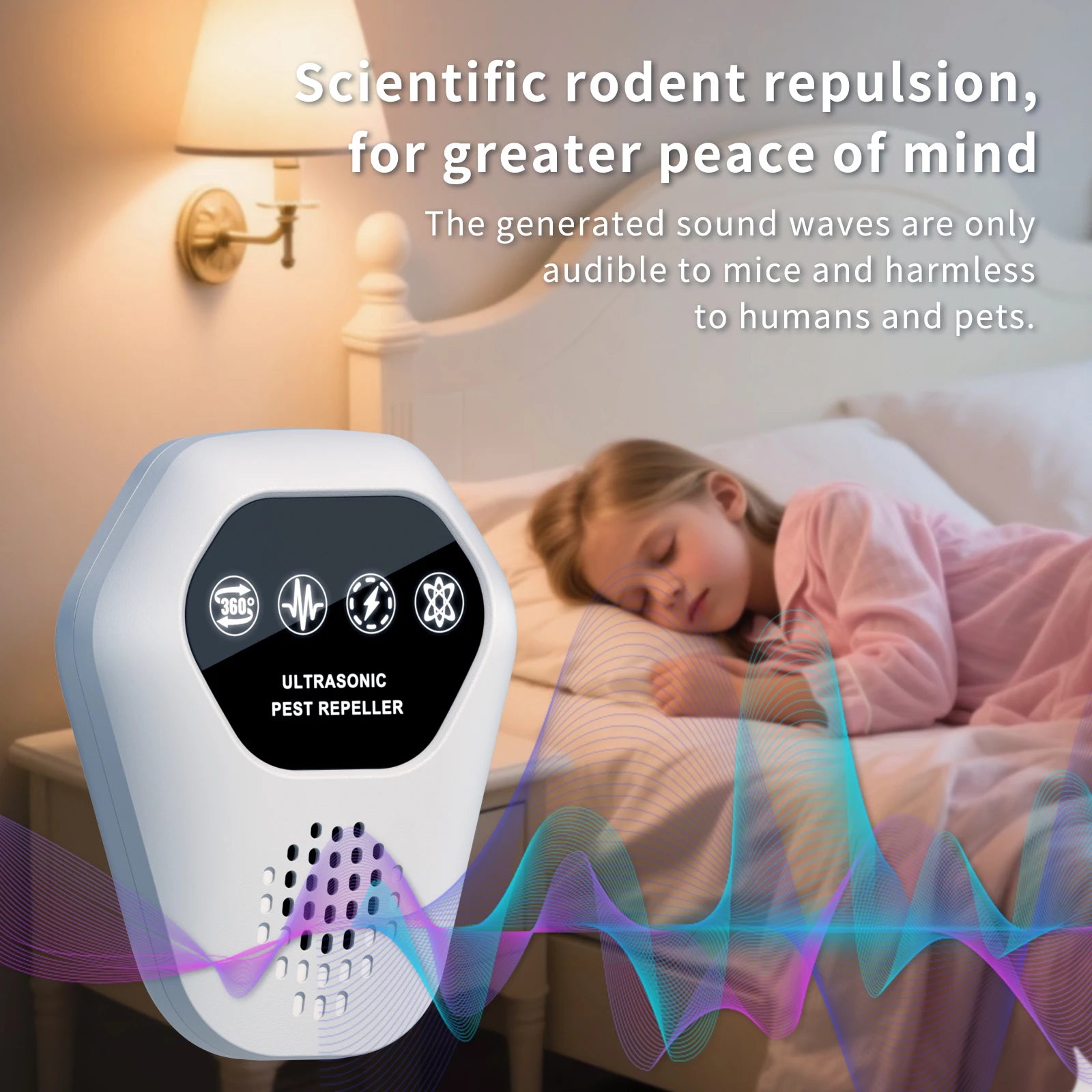 Ultrasonic Mosquito Repeller Rat Repeller Intelligent High-power Warehous Kitchen Variable Frequency Cockroach Pest Repeller New