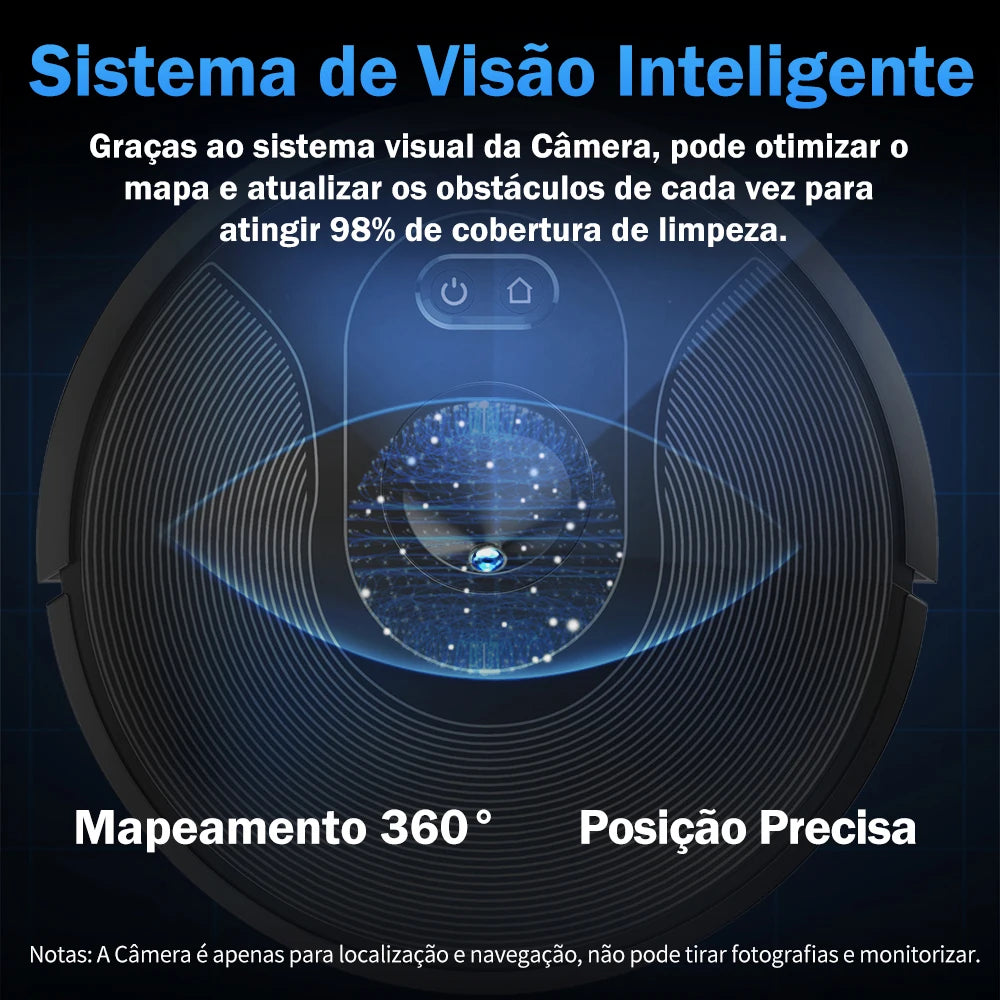 Robot Vacuum Cleaner ABIR X6 ,Visual Navigation,APP Virtual Barrier,6000PA Suction,Smart Home Mop,Floor Carpet Washing Tool