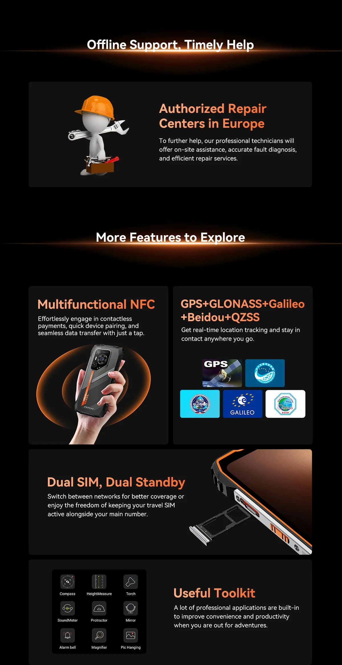 OSCAL PILOT 3 5G AI Rugged Smartphone, MTK Dimensity 6300, 6.78" FHD 2.4K Display 120Hz, 36(12+24) GB RAM 256GB/2TB ROM, 7500Amh