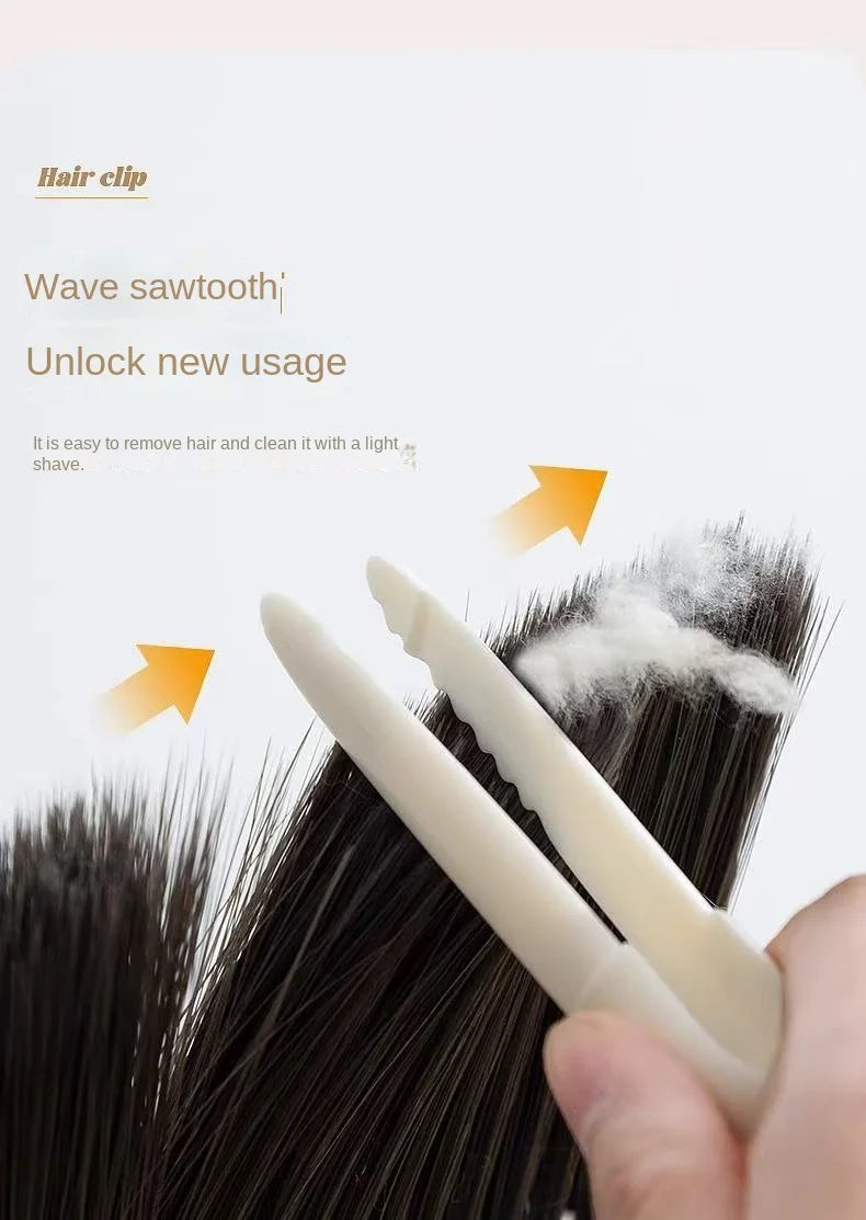 2-in-1 Cute Duck Shaped Double-head Design Cleaning Clip Dust Stain Removal Shovel - Bathroom Cleaner Tool With Drainage Hole