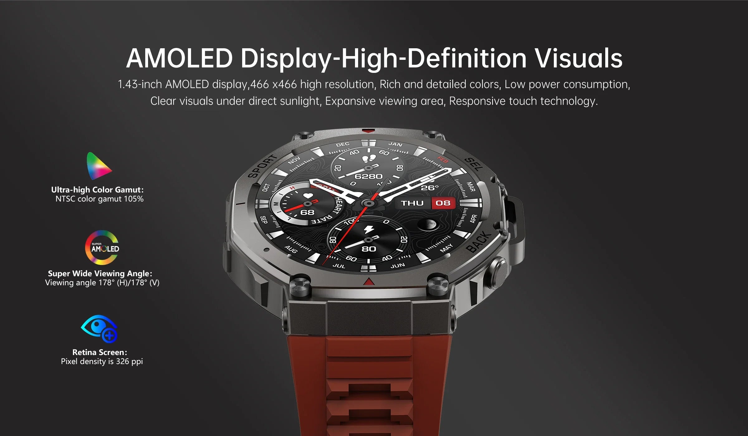 Original T-Rex 3 2025 For Amazfit Military gps smartwatc Built-in Compass Altimeter 10ATM Waterproof Sports Smartwatch Men Women
