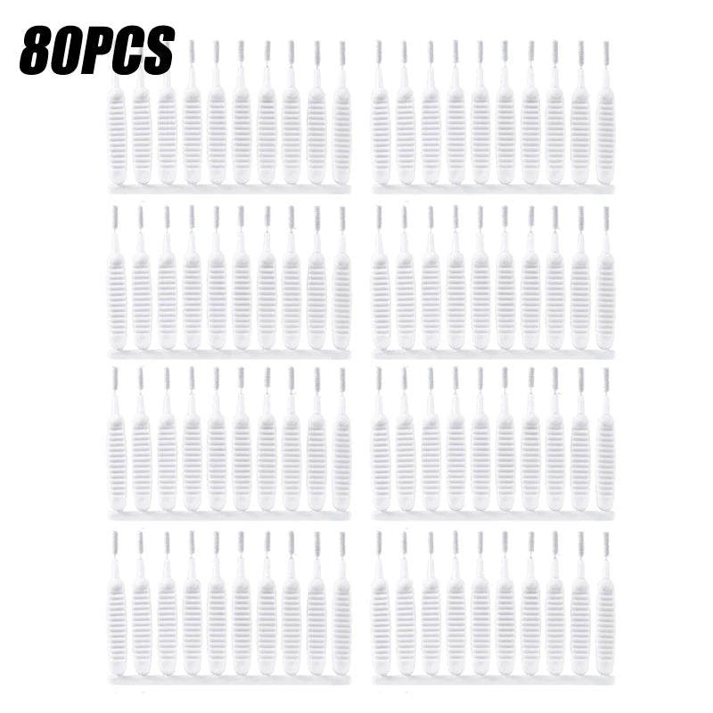 10-500PCS Shower Cleaning Brush Bathroom Micro Nylon Brush Nozzle Anti-blocking Cleaning Tools Bathroom Accessories