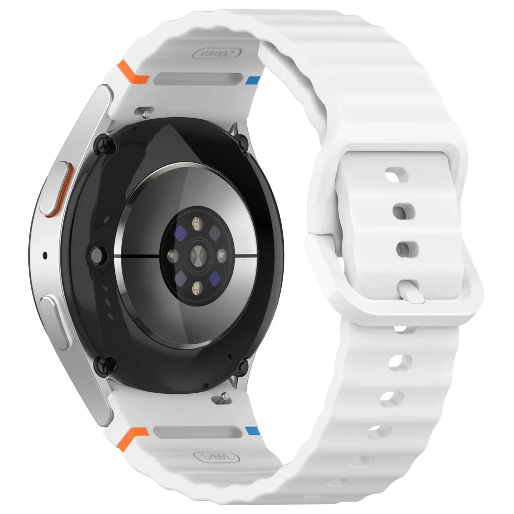 1:1 Official Silicone Strap For Samsung Galaxy Watch 7/FE/6/5/4 44mm40mm 5 Pro Bracelet Watch 6/4 Classic 47/43mm 46/42mm Correa