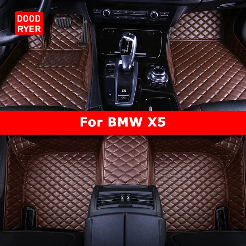 DOODRYER Custom Car Floor Mats For BMW X5 E53 E70 F15 G05 F85 F95 Auto Carpets Foot Coche Accessorie