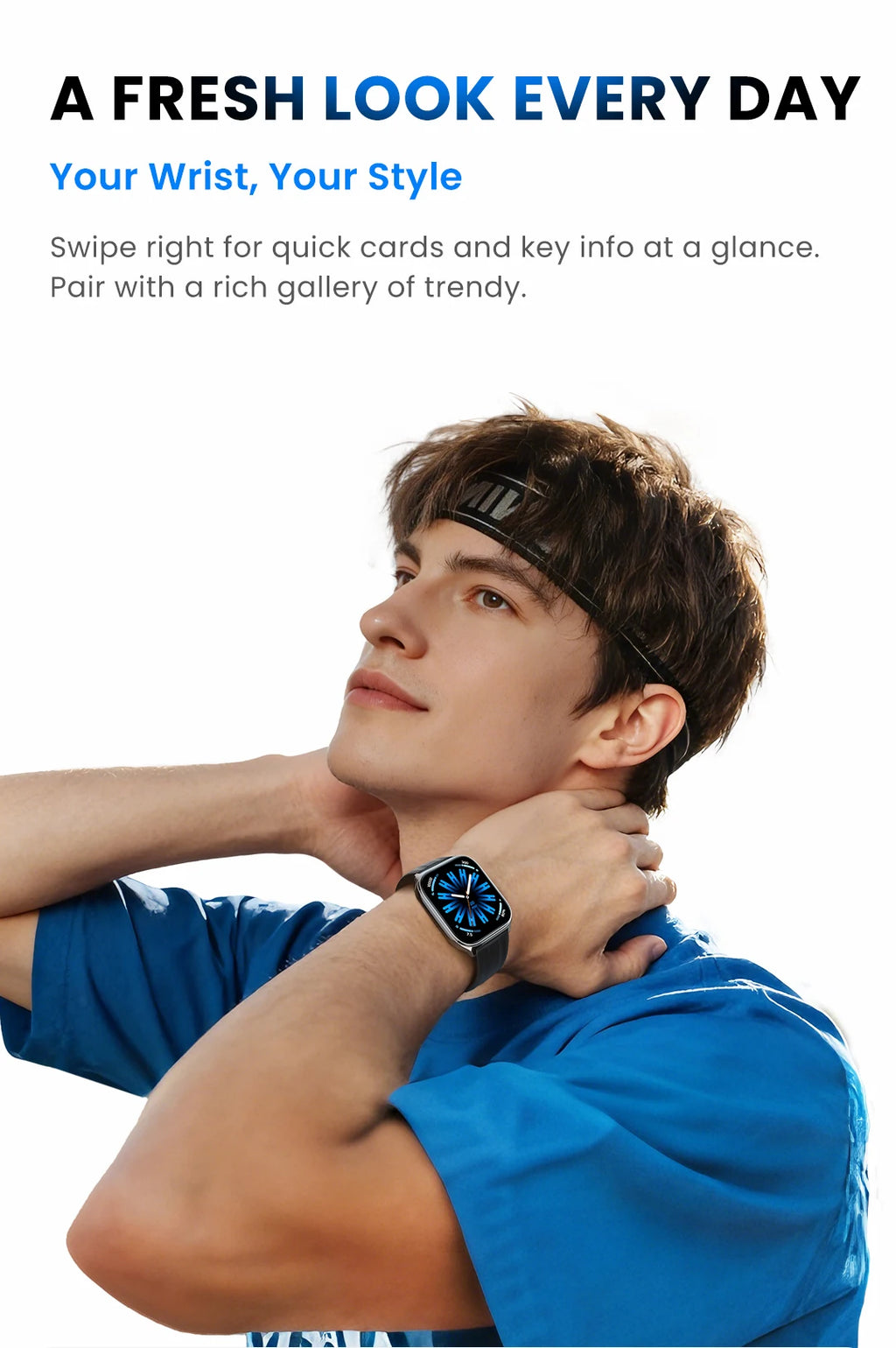 HAYLOU Watch 3 Voice Calling Smartwatch 1.85'' AMOLED Screen 24h Health Monitoring 150+ Sports Modes Smart Watch 1ATM Waterproof