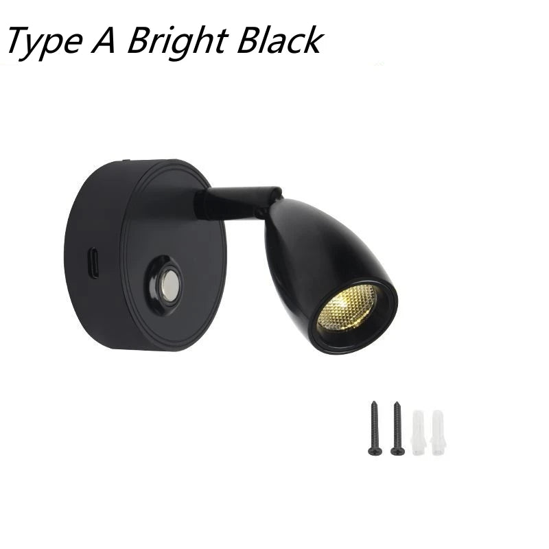 Tokili 12/24V Dimmable LED Spotlight w/ Touch Dimmer & Dual USB Ports, Reading Light for RV, Truck, Marine, Trailer, Off-Road