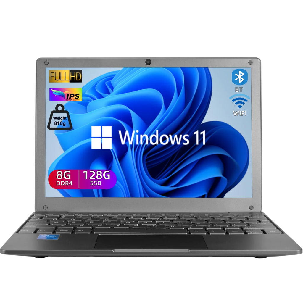 Factory price 10.1Inch Portable Laptop kids Mini PC Ultra Thin Notebook with Intel N4000 8GB RAM / 128GB Storage with Win 11 OS