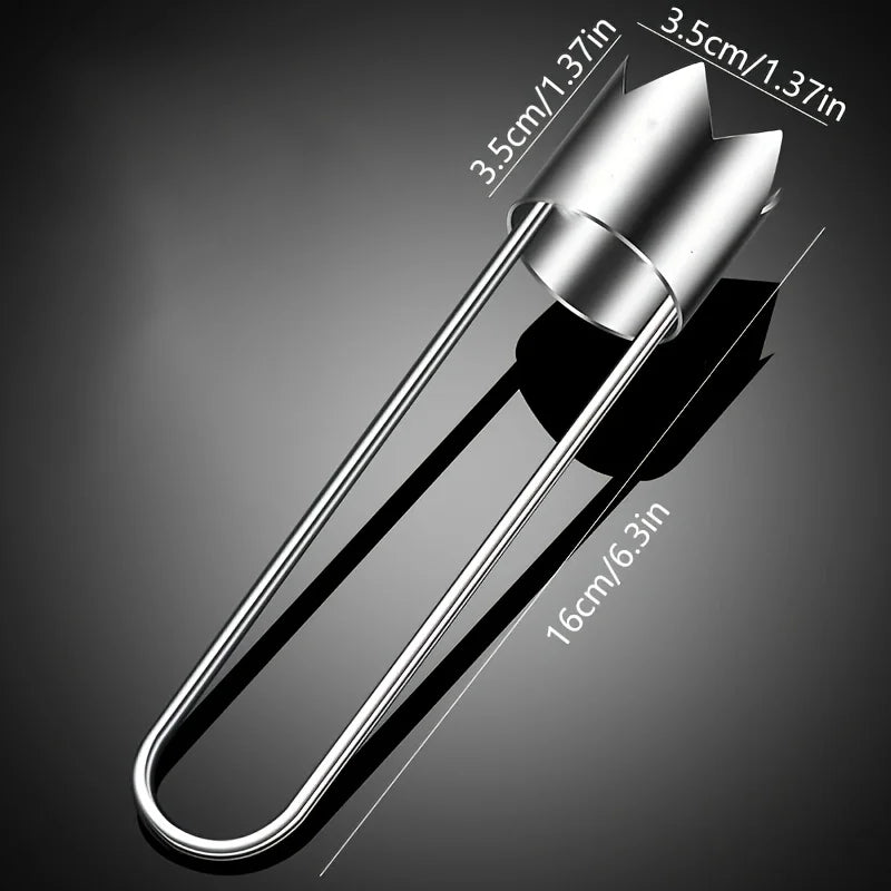 Stainless Steel Corers Portable Core Remover Fruit and Vegetable Core Extractor Kitchen Tools for Pitting Chili Peppers Melons