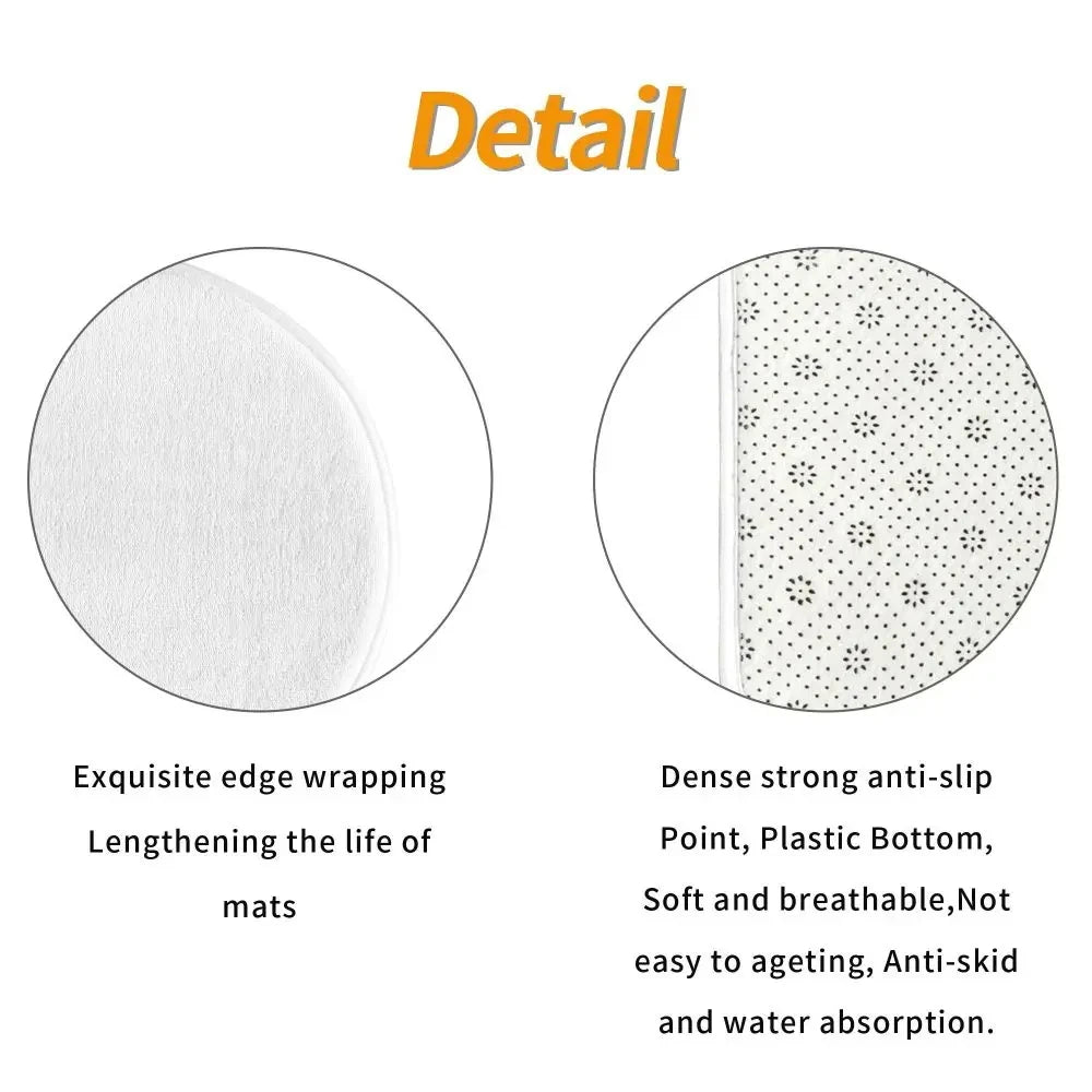 Laundry Room Floor Mat, Non-Slip Flannel Rug, Washable Durable Soft Carpet for Kitchen Hallway Office, Aesthetic Home Decor