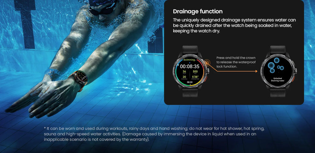 HAYLOU Solar Ultra GPS Smart Watch 1.6” AMOLED Display 60Hz Refresh Rate Bluetooth Calls 5ATM Water Resistance Sports Smartwatc