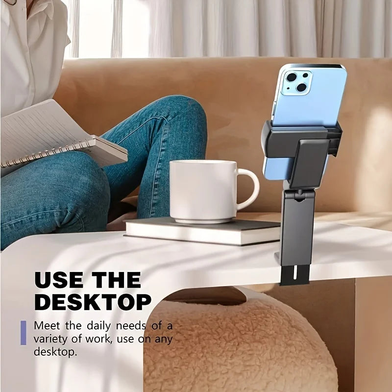 Multi-functional lazy phone holder for high-speed rail, airplane, kitchen, desktop