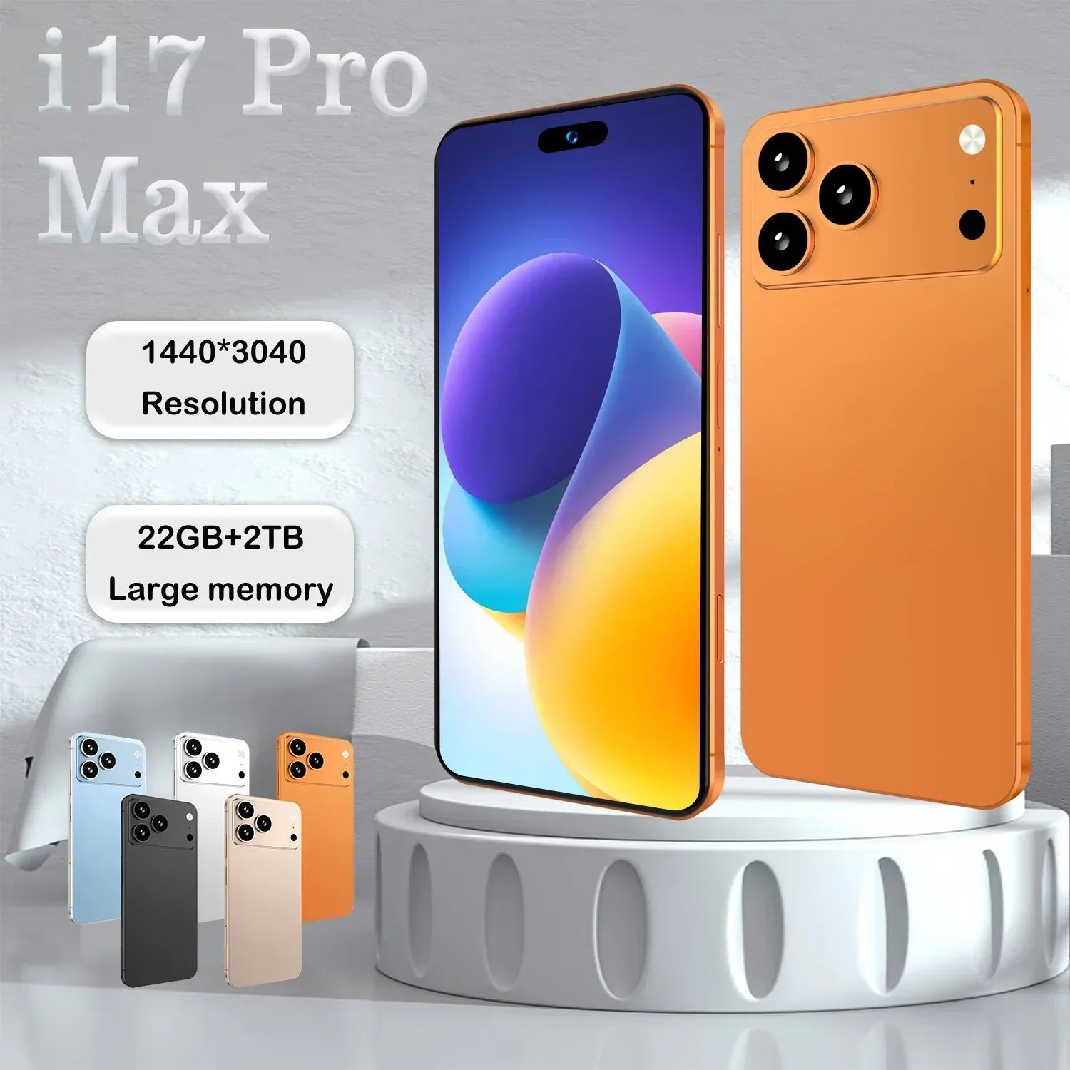 2026 Hot High Quality i17 Promax original intelligent 4G 5G dual card dual standby system global version 8000mAh battery Arrival