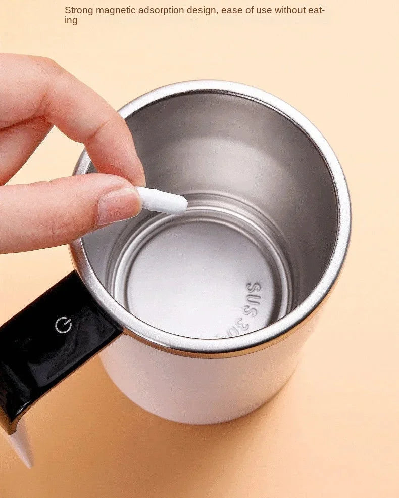 380ML Electric Coffee Self Mixing Mug IP67 Waterproof Coffee Stirring Mug USB Charging Digital Display Automatic Magnetic Cup