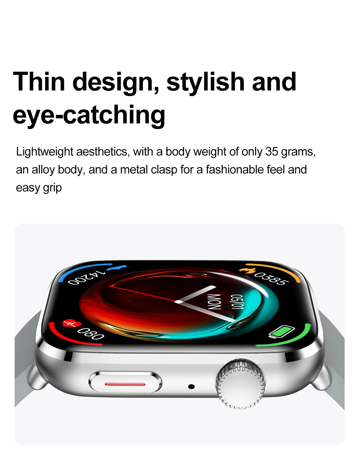 2026 Smart Watch 24/7 Women Health Full Touch Screen BT Call Waterproof Watch Sports Fitness Tracker Health Smartwatch Lady Gift