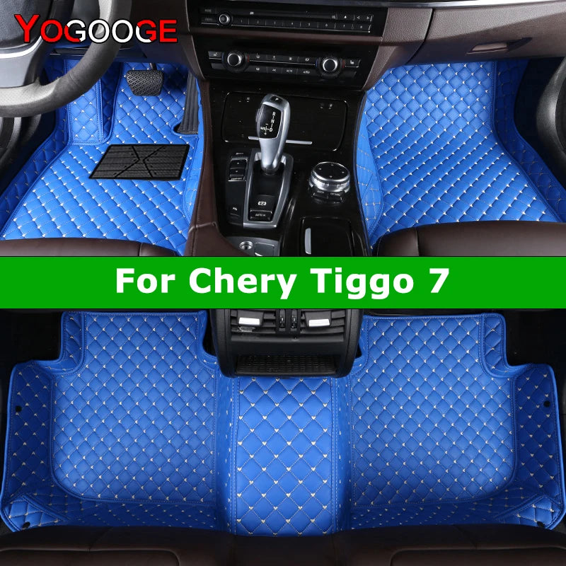 YOGOOGE Custom Car Floor Mats For Chery Tiggo 7 7Pro 7Plus Auto Carpets Foot Coche Accessorie
