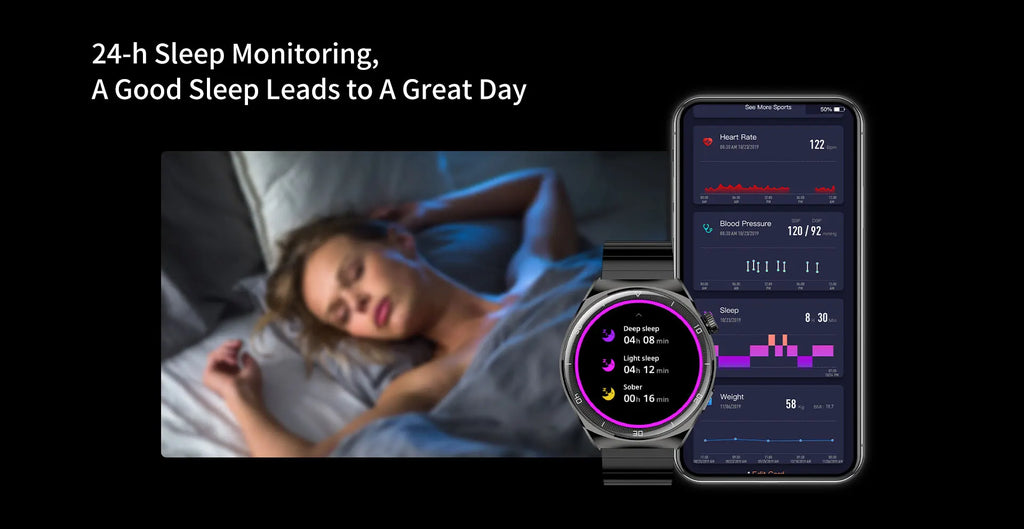 Aurafit Smartwatch NEXA 2/AM05 Bluetooth Chamada, Tela AMOLED 1.43", IP68, Monitor Cardíaco e SpO2, Bateria 300mAh metal de luxo