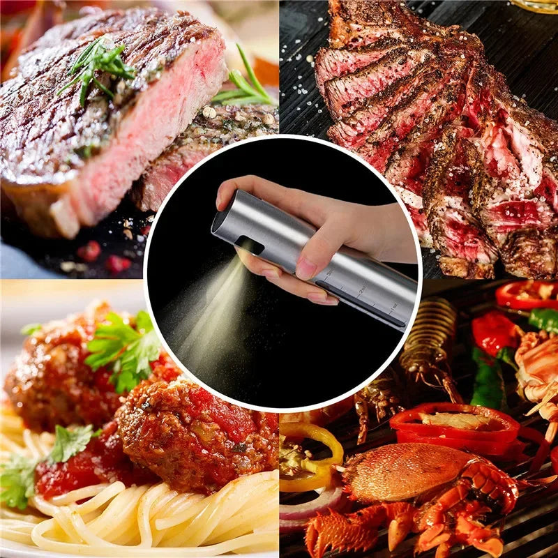 BBQ Baking Olive Oil Spray Bottle 304 Stainless Steel Oil Spray Bottle Vinegar Spray Bottles BQ Sprayer Seasoning Bottle Kitche