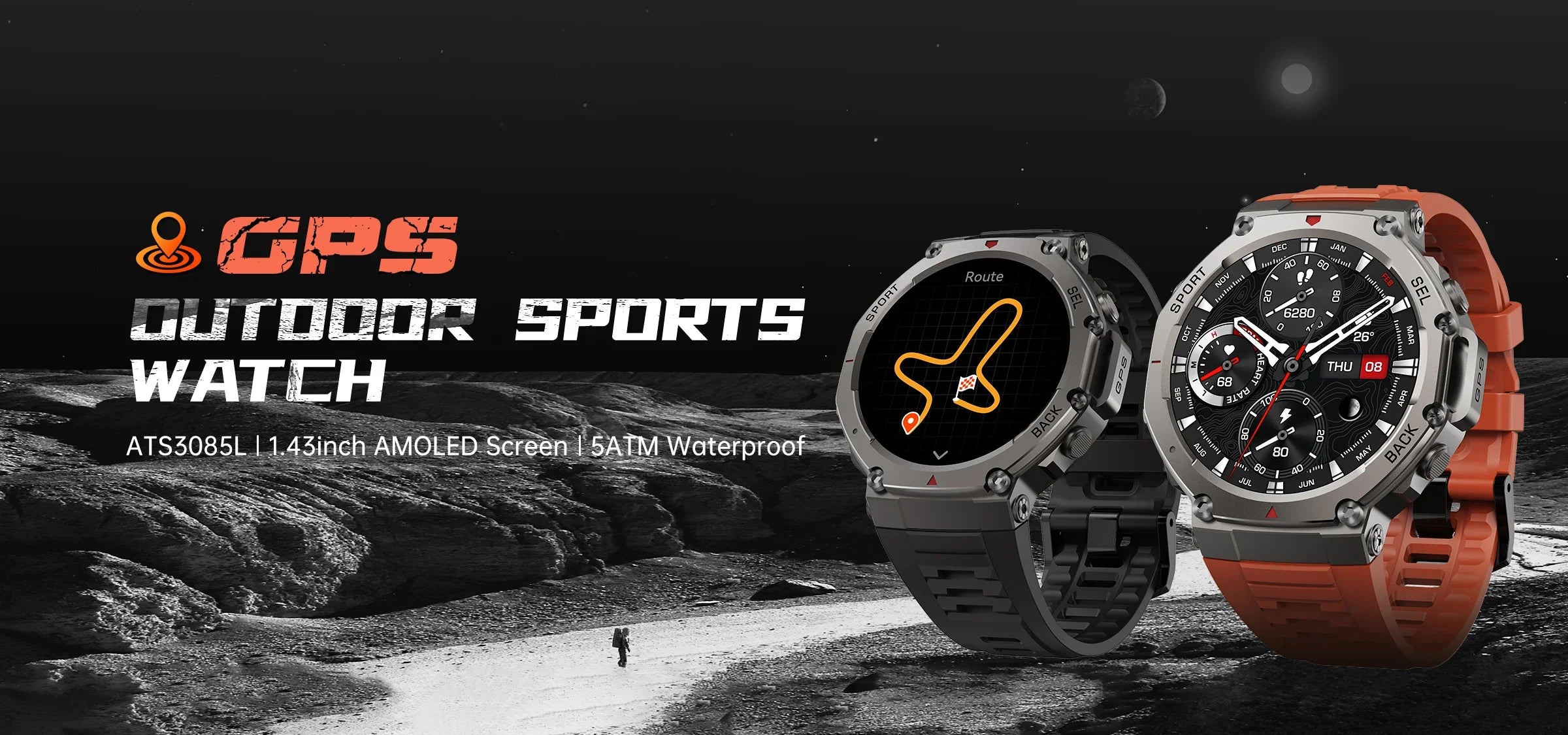 Original T-Rex 3 2025 For Amazfit Military gps smartwatc Built-in Compass Altimeter 10ATM Waterproof Sports Smartwatch Men Women