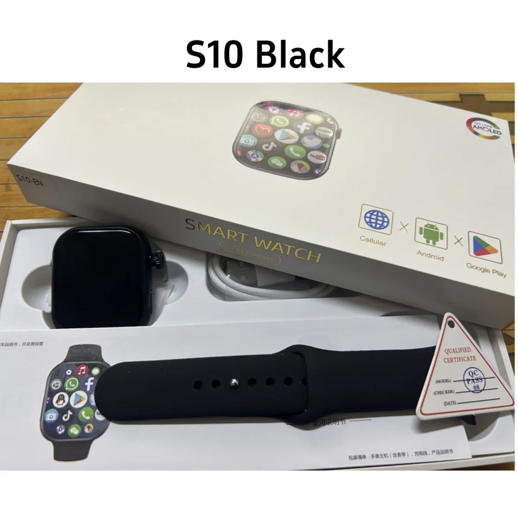 Goldenspike VP19 Smart Watch 2.29inch Amoled Smartwatch Android 9.0 Sim Card With 800W HD Rotary Camera GPS WIFI APP Store 256GB