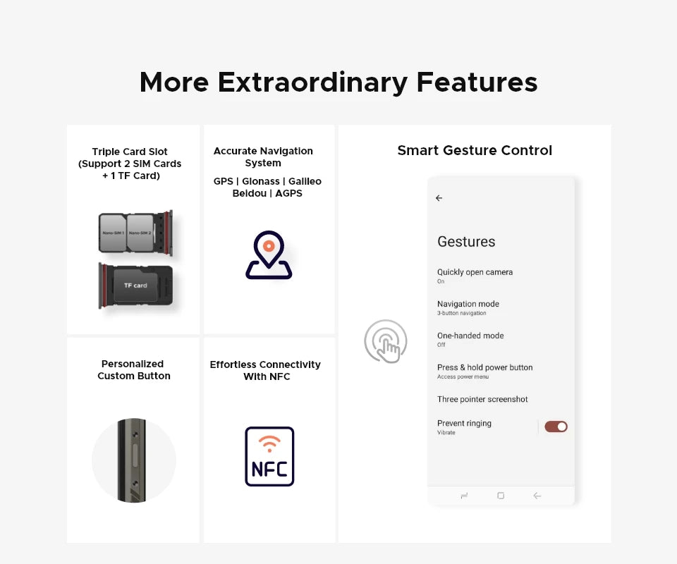 DOOGEE Blade10 Max Rugged Phone 6.56" 90Hz IPS Display 10300mAh Battery Phone 8GB 256GB 1.54" Rear Display 50MP AI Main Camera