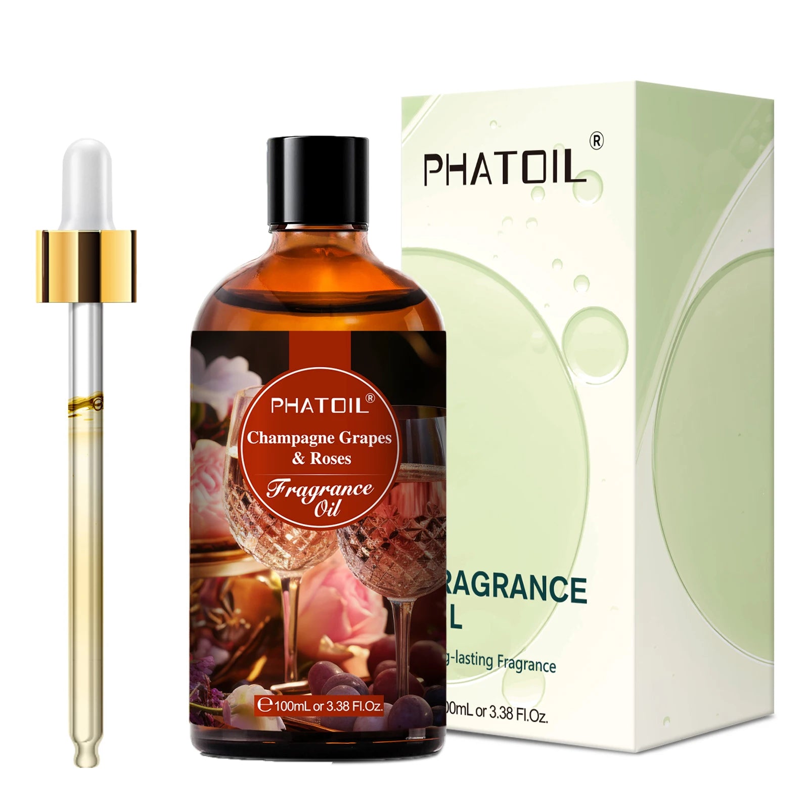 PHATOIL 1PCS 100ml Fragrance Oil For Diffuser Aromatherapy Fruit Carnival Coconut & Vanilla Almond Vanilla Strawberry Aroma Oils