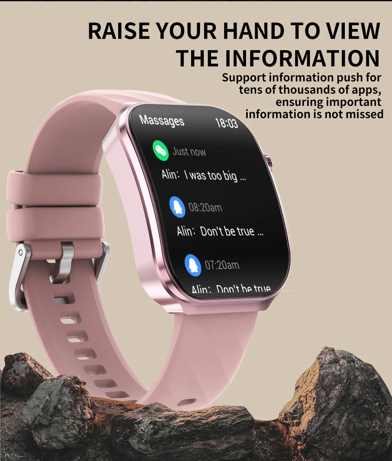 3D Curved Screen Smart Watch 2.2" Large HD Display Bluetooth Call Waterproof Flashlight Outdoor Sport Smartwatch Women 2026 New