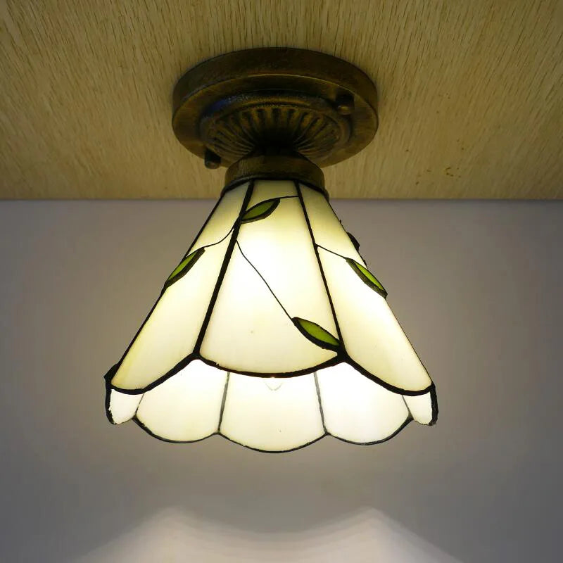 Tiffany Small Living Room Warm Bedroom Ceiling Lamp Modern Simple Living Room Lamps Creative Color Dining Room Lights