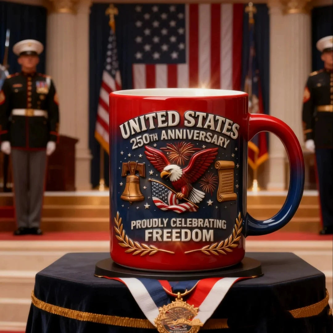 America'S 250th Anniversary Mug Ceramic Water Cup Multi-Purpose Tea Milk Coffee Cup Party Beer Mug Usa 250th Anniversary