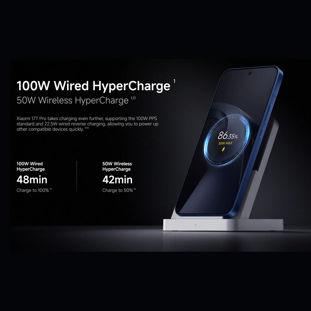 Xiaomi 17T Pro 5G, 12+256GB Global Version, 6.83" 144Hz 1.5K AMOLED Display 50MP MediaTek Dimensity 9500 7000mAh 100W Wired 50W Wireless Dual eSIM NFC