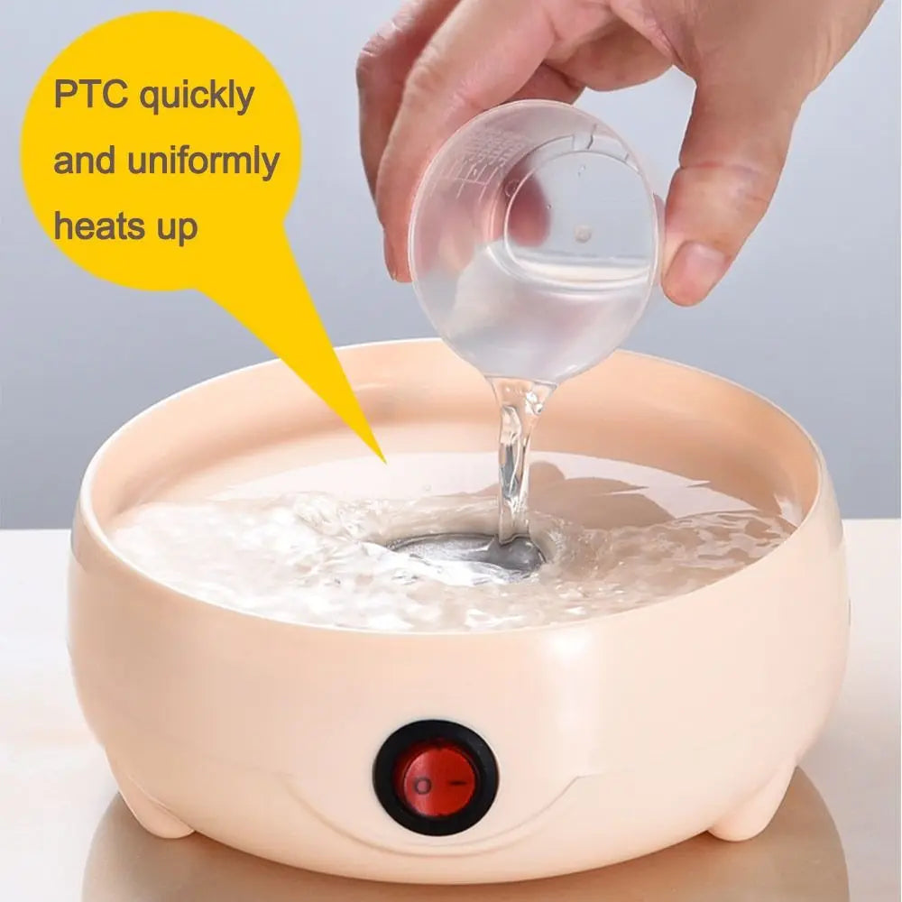 Automatic Power Off Egg Boiler Mini with Measuring Cup Egg Steamer Multi-layer Breakfast Machine for Home Dormitory
