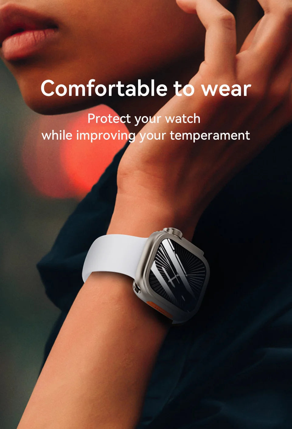 PZOZ For iWatch Ultra 2 3 Metal Shell PC Back Cover For Apple Watch Case Series 11 10 9 8 7 se 6 45mm 44mm Change to Ultra 49mm