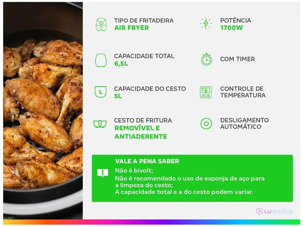Electric Fryer without Oil/Air Fryer Electrolux - 220V