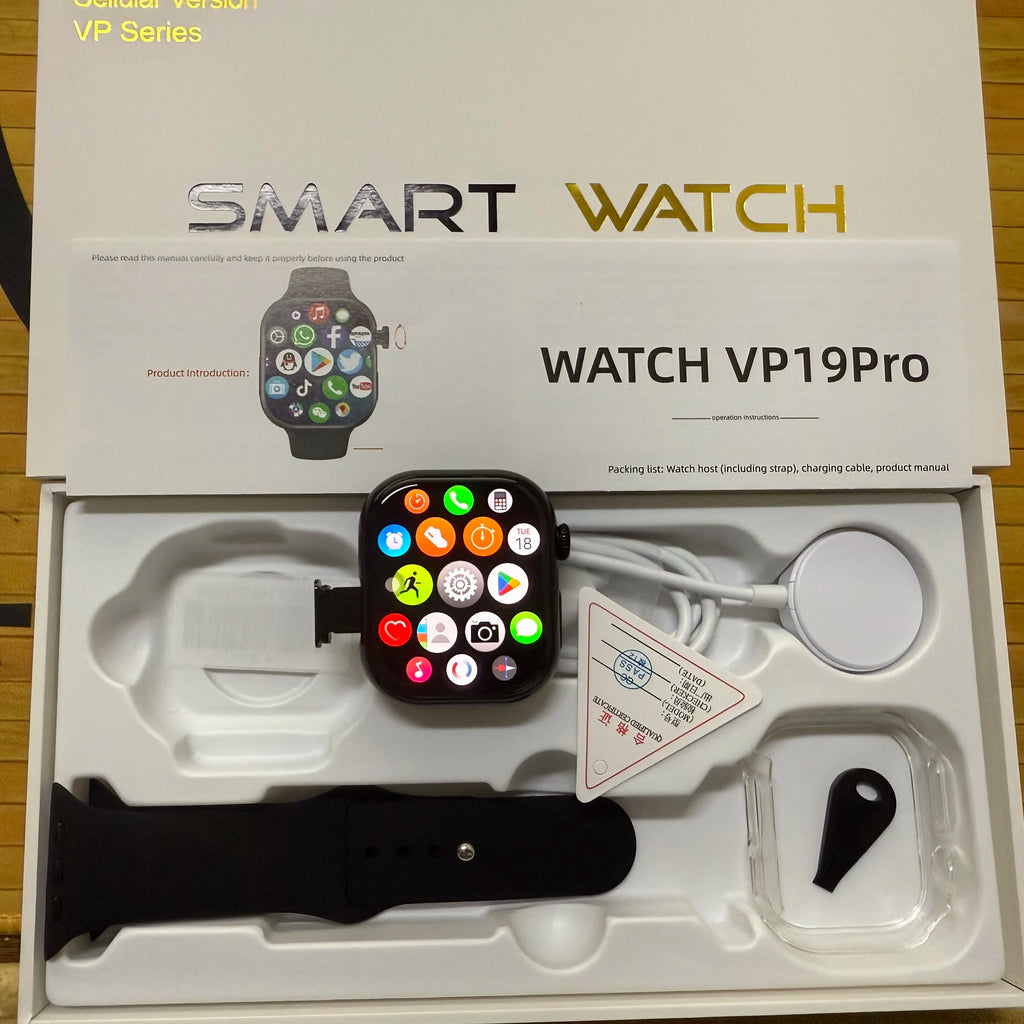 5G LTE VP19 Pro Android 10.0 S11 Smart Watch 2.29'' AMOLED Display Smartwatch With 80W Pull-out Camera Face/Fingerprint Unlock