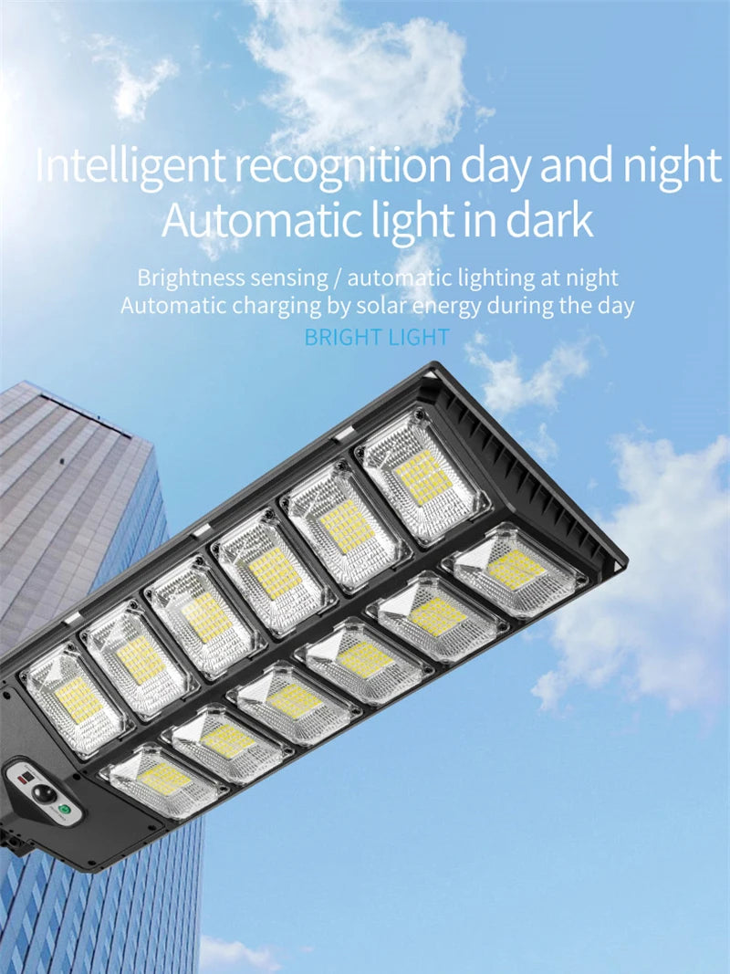 20000 Lumens Solar Lights Outdoor IP65 Waterproof LED Street Wall Lamp With PIR Motion Sensor Sunlight for Garden Yard Street