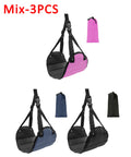 Portable Adjustable Leg Hammock with Comfortable Foot Rest for Airplane Office and Car Travel Support and Relaxation