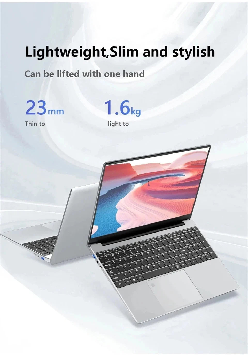 NEW Portable Laptop 15.6Inch Intel N95 32GB 2TB Windows11 Office 1080P HD Fingerprint Unlock Gaming Notebook Computer PC